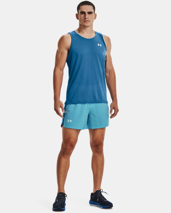 Men's UA Launch Run 5" Shorts, Blue, pdpMainDesktop image number 2